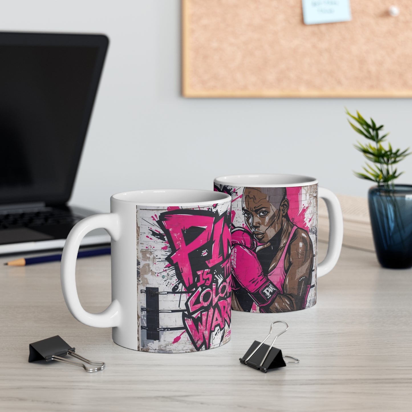 Mug Pink Cancer Awareness Campaign 11oz White