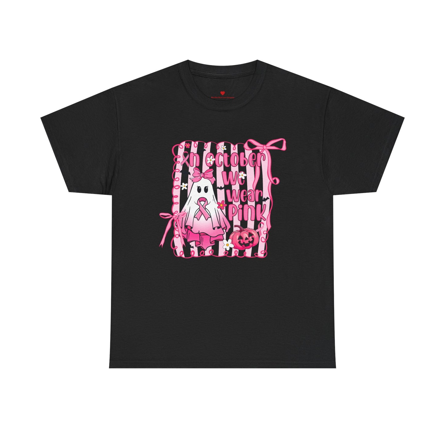 In October We Wear Pink Cancer Awareness T-Shirt
