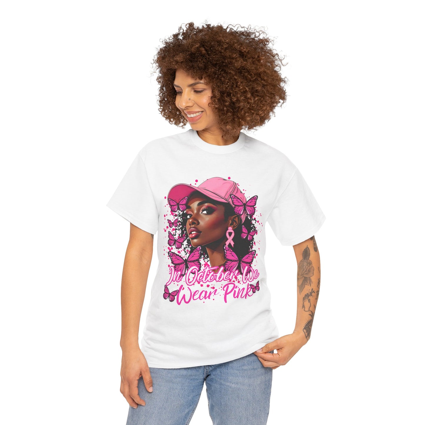 We Wear Pink Cancer Awareness T-Shirt