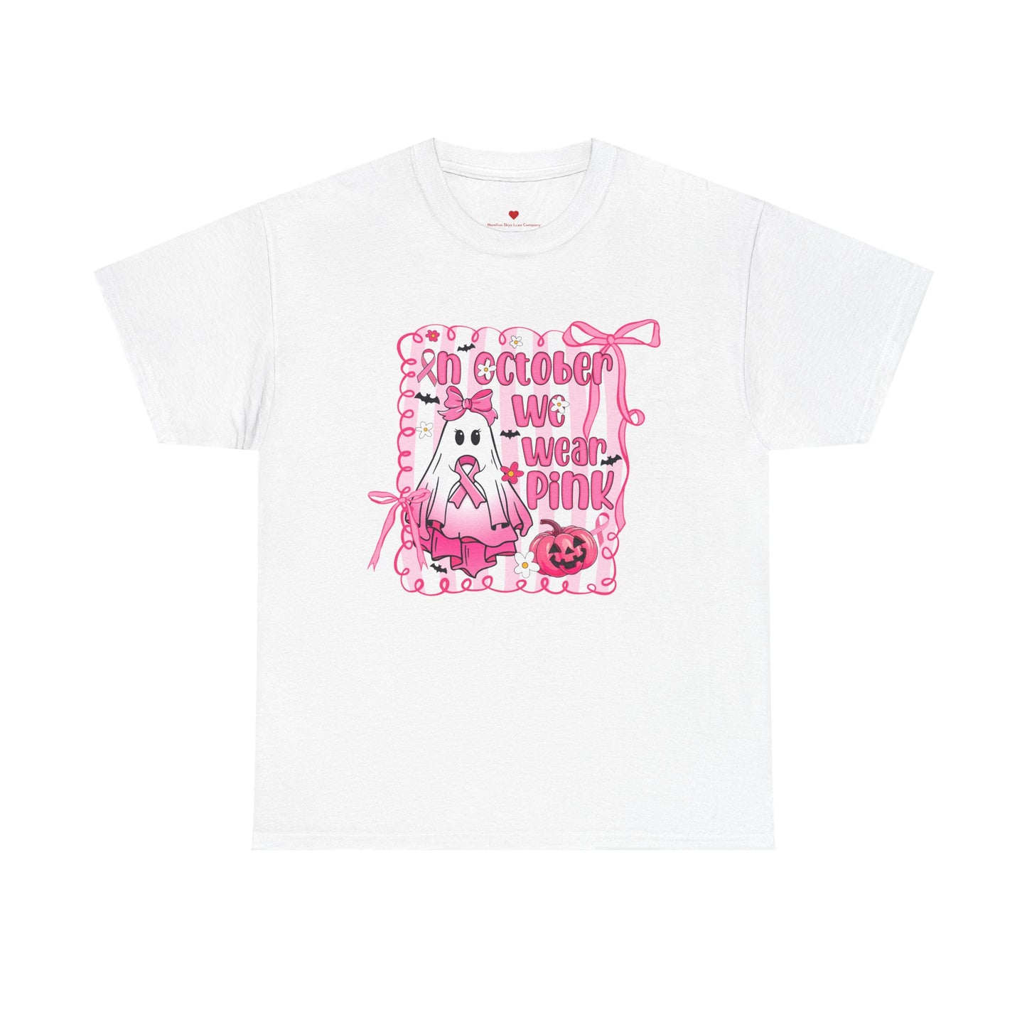 In October We Wear Pink Cancer Awareness T-Shirt