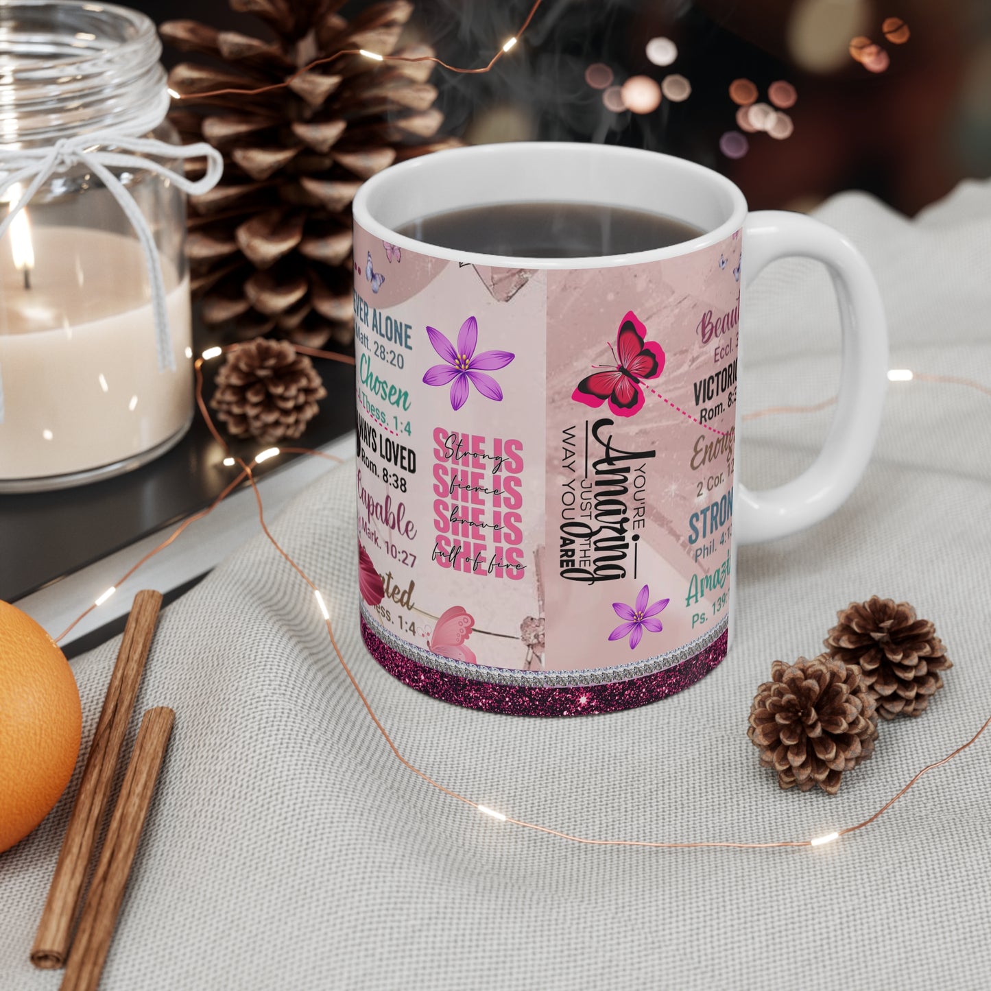 Empowering Inspirational Mug for Affirmations, Self-Care Gift, Motivational Coffee Cup, Women’s Empowerment Teacup, Positive Quotes Mug