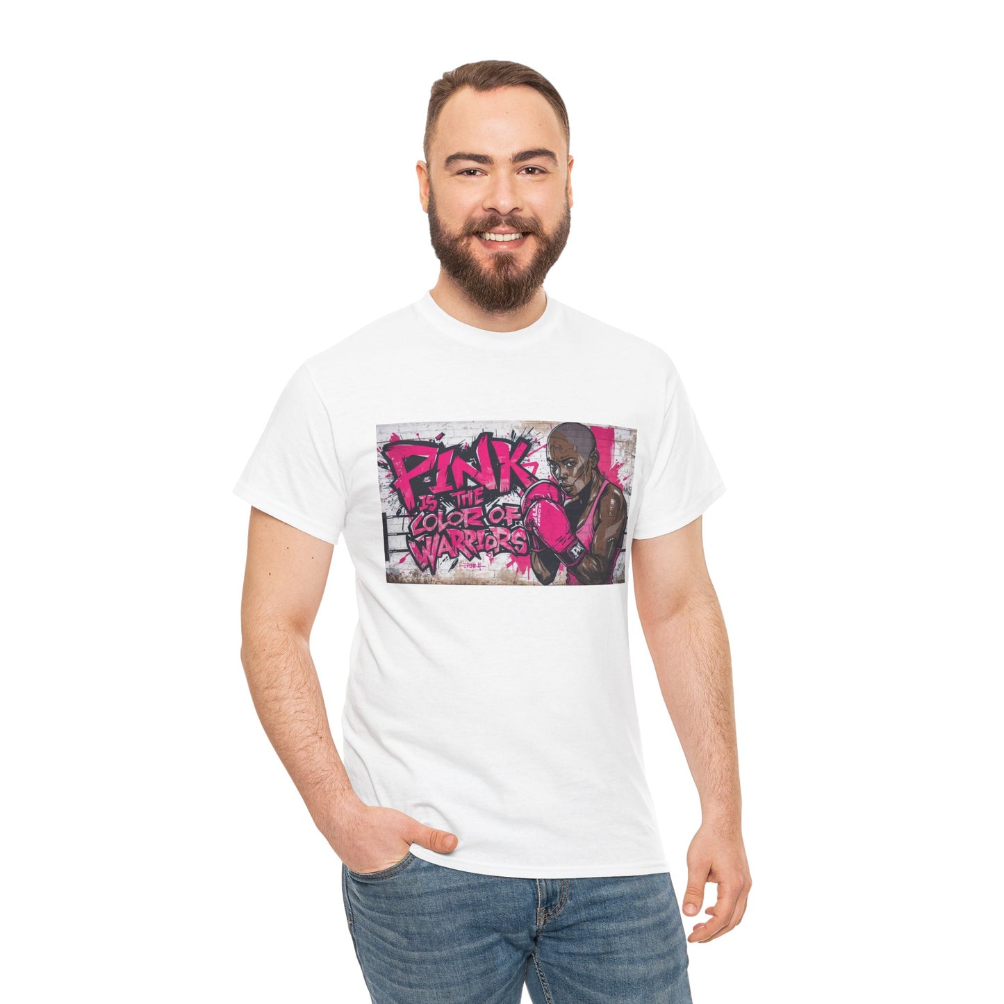 Pink Is The Color of Warriors Cancer Awareness Pink Tee
