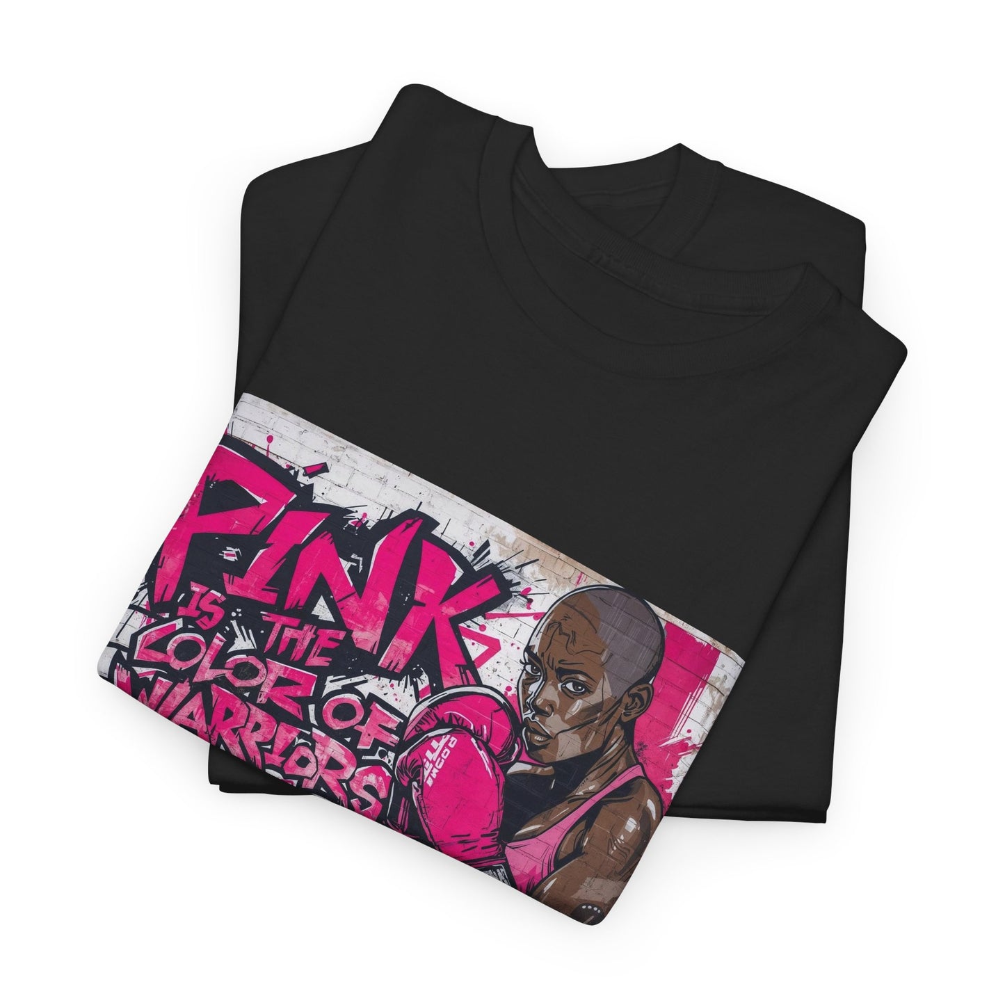 Pink Is The Color of Warriors Cancer Awareness Pink Tee