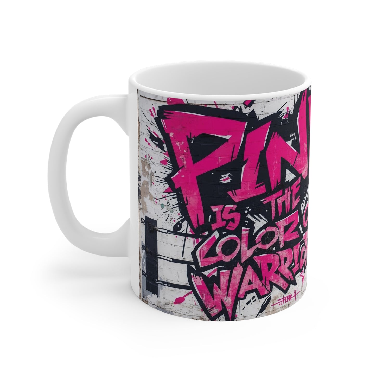 Mug Pink Cancer Awareness Campaign 11oz White