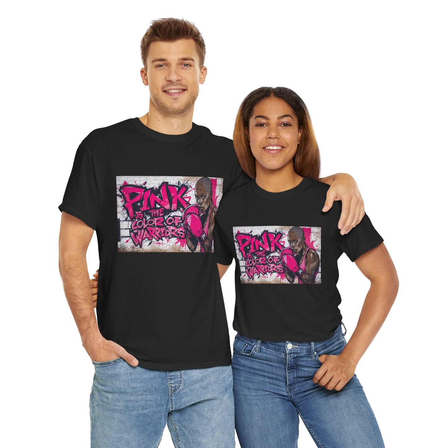 Pink Is The Color of Warriors Cancer Awareness Pink Tee