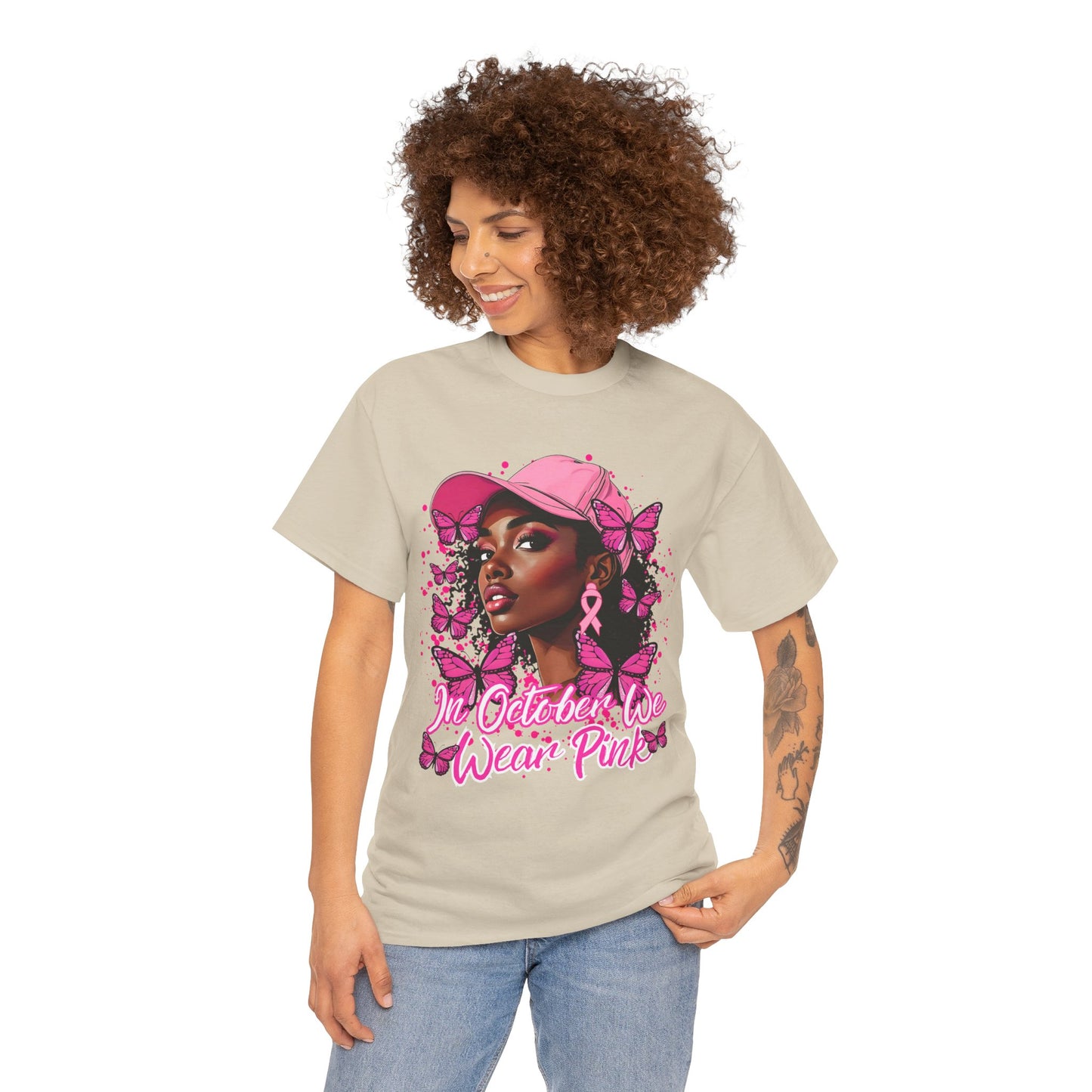 We Wear Pink Cancer Awareness T-Shirt