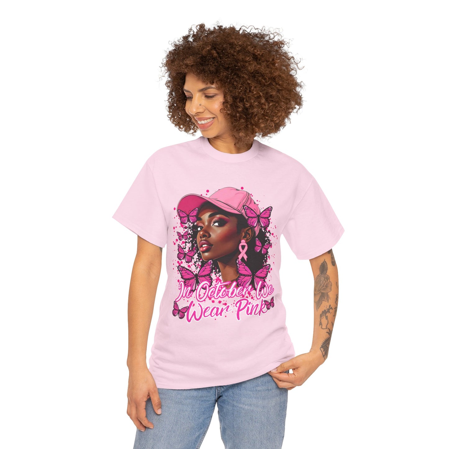 We Wear Pink Cancer Awareness T-Shirt