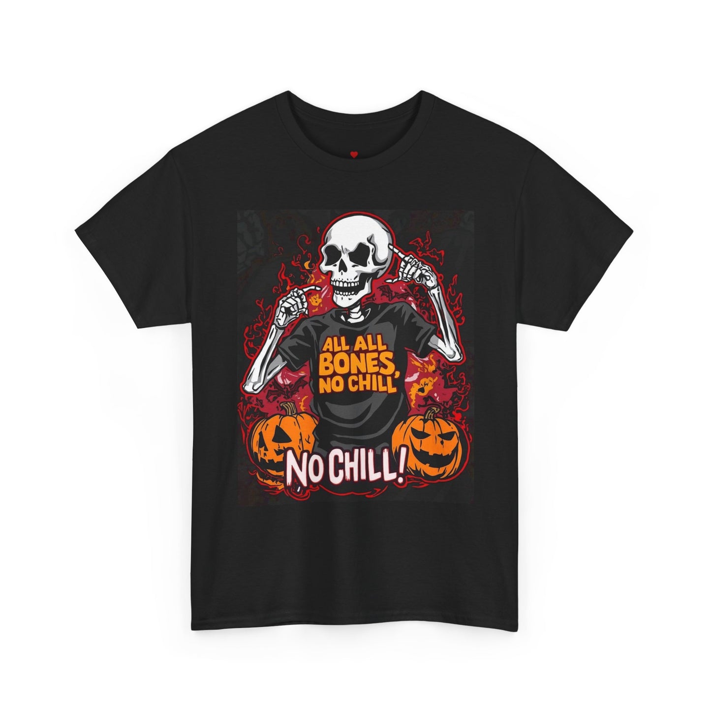 Bad To The Bone Halloween Graphic Tee - Unisex