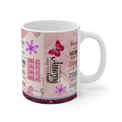 Empowering Inspirational Mug for Affirmations, Self-Care Gift, Motivational Coffee Cup, Women’s Empowerment Teacup, Positive Quotes Mug