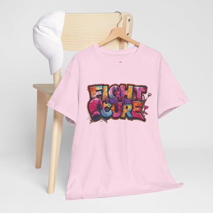 Fight For The Cure Heavy Cotton Tee - Empowerment Shirt, Awareness Tee, Gift for Cancer Fighters, Inspirational Fashion, [...]