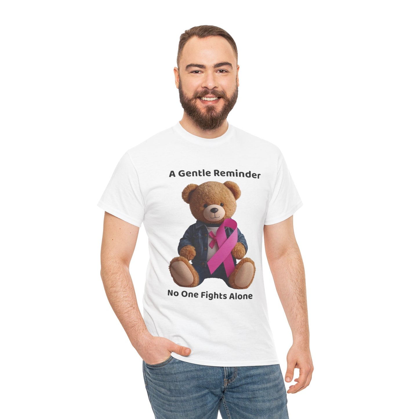 Together In The Fight Unisex Heavy Cotton Tee - Empowerment Shirt, Awareness Tee, Gift for Cancer Fighters, Inspirational Fashion, [...]