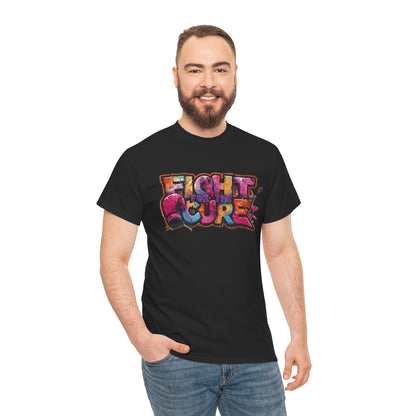 Fight For The Cure Heavy Cotton Tee - Empowerment Shirt, Awareness Tee, Gift for Cancer Fighters, Inspirational Fashion, [...]