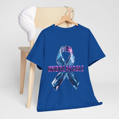 Unbreakable Unisex Heavy Cotton Tee - Empowerment Shirt, Awareness Tee, Gift for Cancer Fighters, Inspirational Fashion, [...]