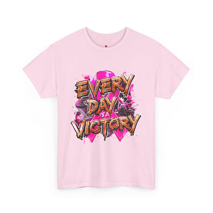 Every Day is a Victory Unisex Heavy Cotton Tee - Empowerment Shirt, Awareness Tee, Gift for Cancer Fighters, Inspirational Fashion, [...]