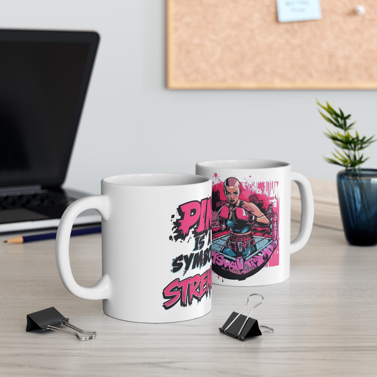 Pink Is A Symbol of Strength Cancer Awareness Mug