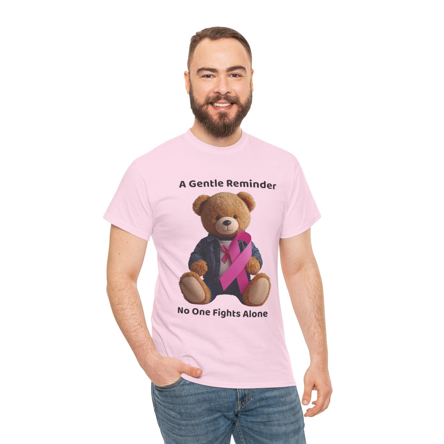 Together In The Fight Unisex Heavy Cotton Tee - Empowerment Shirt, Awareness Tee, Gift for Cancer Fighters, Inspirational Fashion, [...]