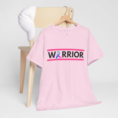 Warrior Heavy Cotton Tee - Empowerment Shirt, Awareness Tee, Gift for Cancer Fighters, Inspirational Fashion, [...]