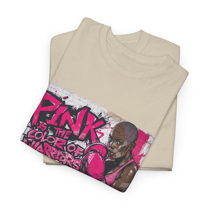 Pink Is The Color of Warriors Cancer Awareness Pink Tee