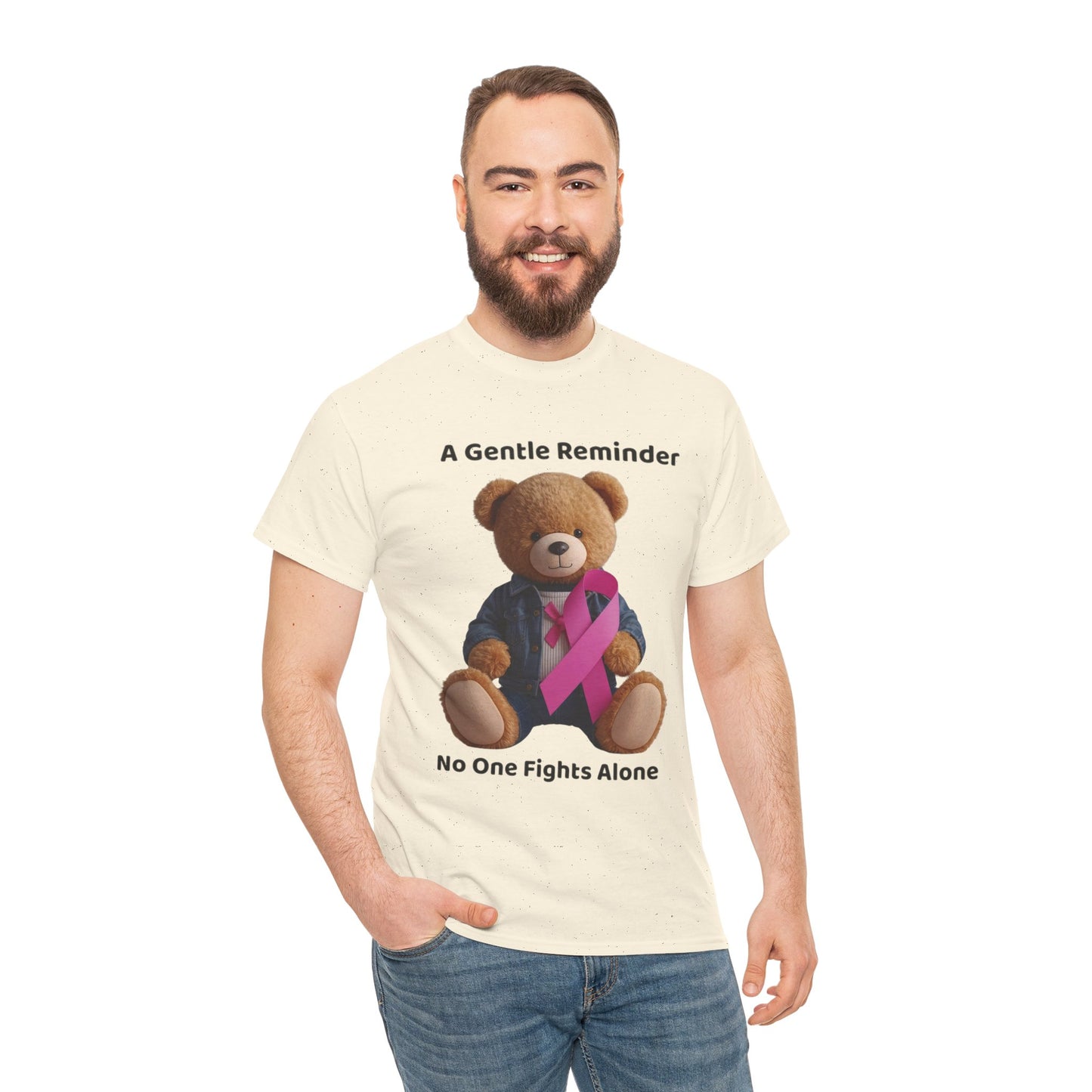 Together In The Fight Unisex Heavy Cotton Tee - Empowerment Shirt, Awareness Tee, Gift for Cancer Fighters, Inspirational Fashion, [...]