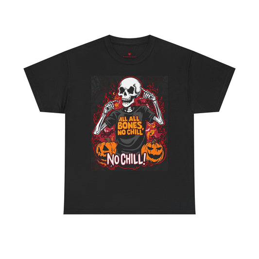 Bad To The Bone Halloween Graphic Tee - Unisex