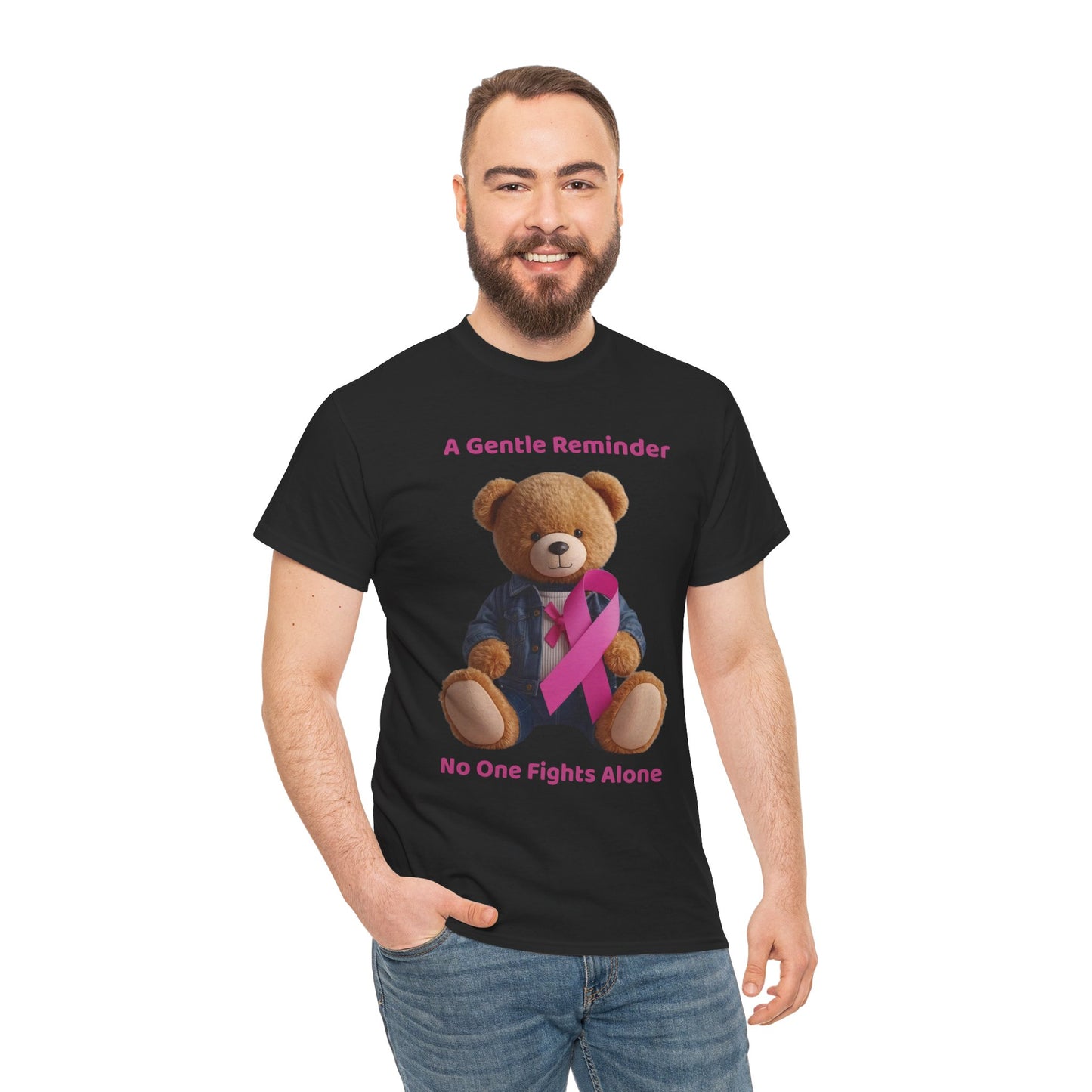 Together In The Fight Unisex Heavy Cotton Tee - Empowerment Shirt, Awareness Tee, Gift for Cancer Fighters, Inspirational Fashion, [...]