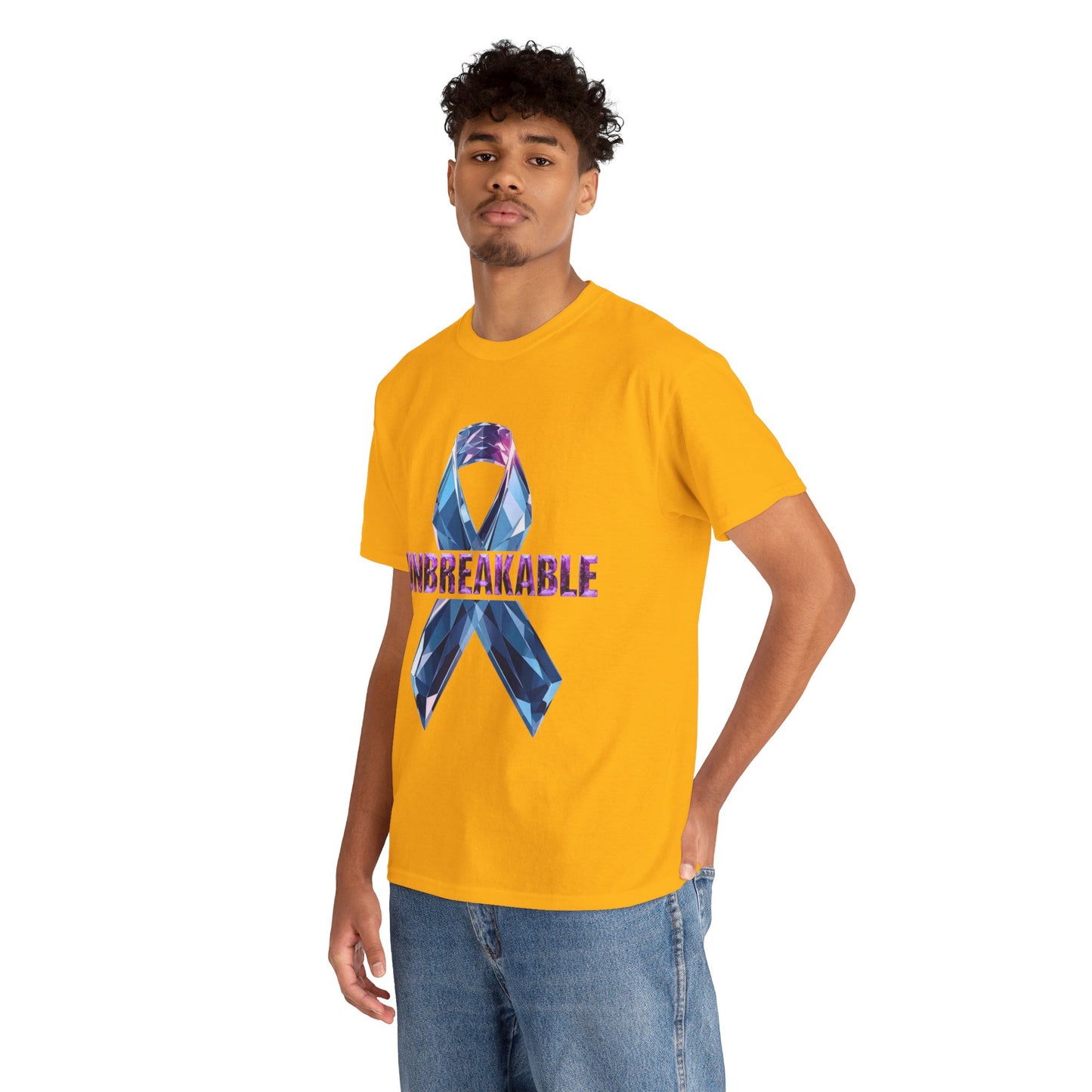Unbreakable Unisex Heavy Cotton Tee - Empowerment Shirt, Awareness Tee, Gift for Cancer Fighters, Inspirational Fashion, [...]