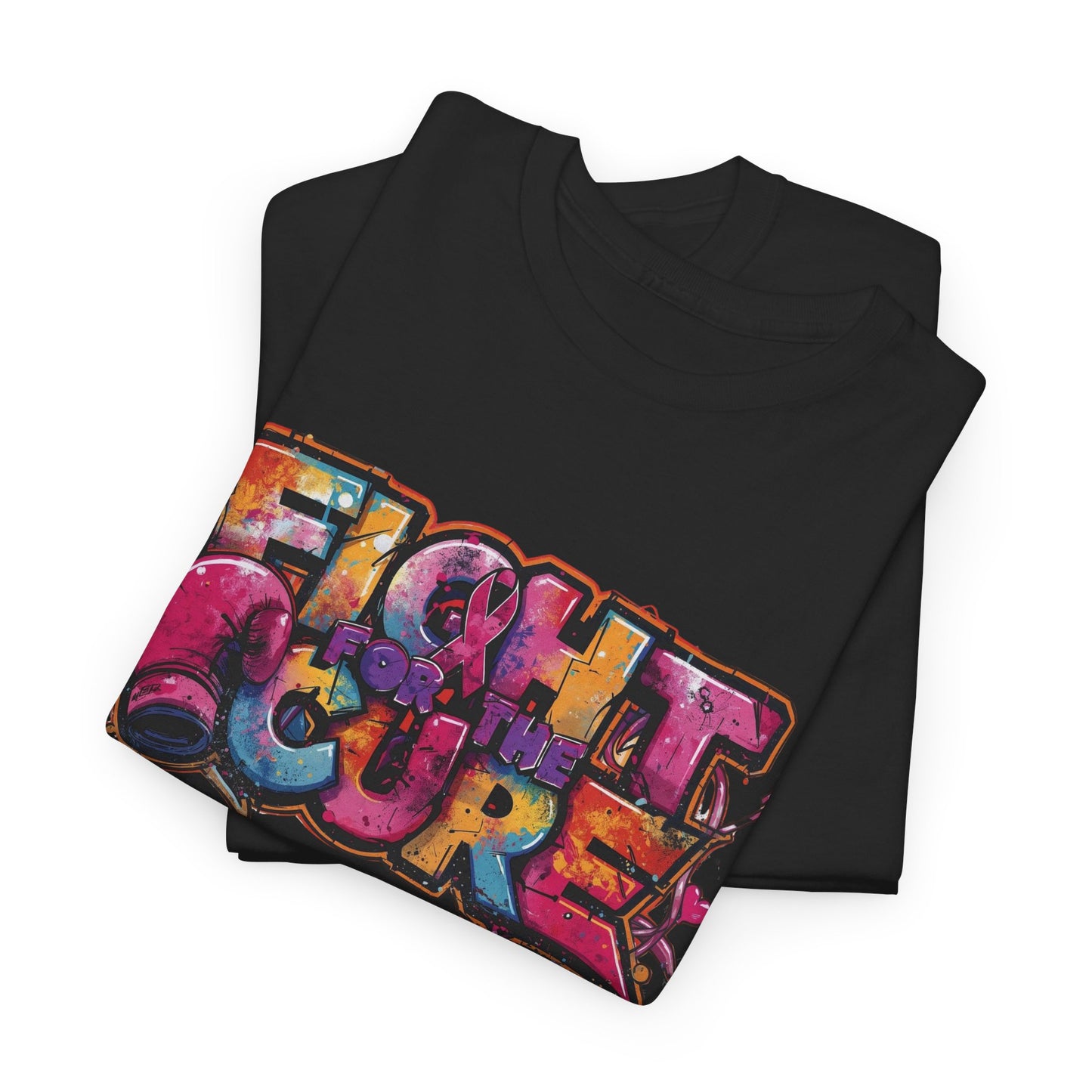 Fight For The Cure Heavy Cotton Tee - Empowerment Shirt, Awareness Tee, Gift for Cancer Fighters, Inspirational Fashion, [...]