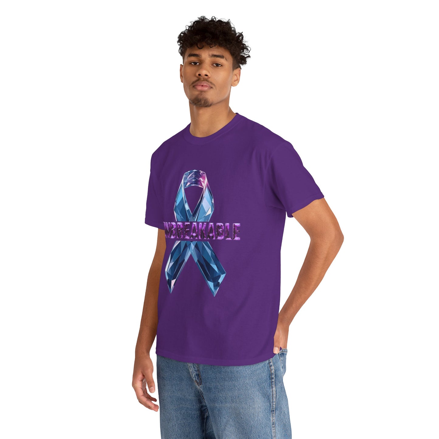 Unbreakable Unisex Heavy Cotton Tee - Empowerment Shirt, Awareness Tee, Gift for Cancer Fighters, Inspirational Fashion, [...]