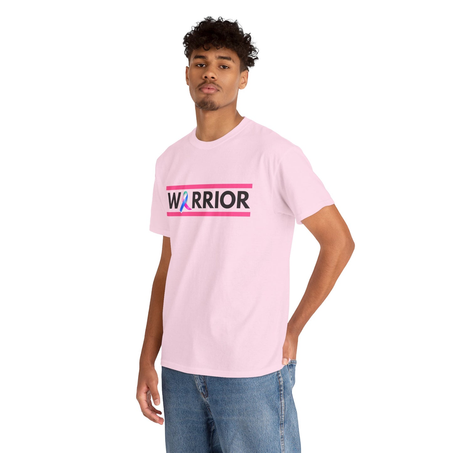 Warrior Heavy Cotton Tee - Empowerment Shirt, Awareness Tee, Gift for Cancer Fighters, Inspirational Fashion, [...]