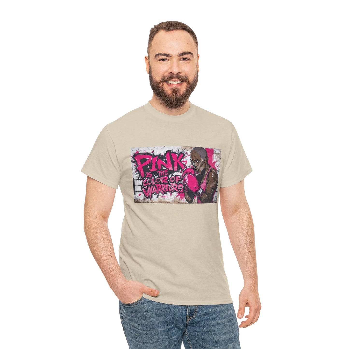 Pink Is The Color of Warriors Cancer Awareness Pink Tee