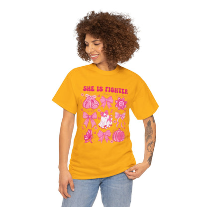 She Is A Fighter Cancer Awareness T-Shirt