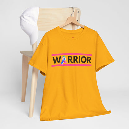 Warrior Heavy Cotton Tee - Empowerment Shirt, Awareness Tee, Gift for Cancer Fighters, Inspirational Fashion, [...]