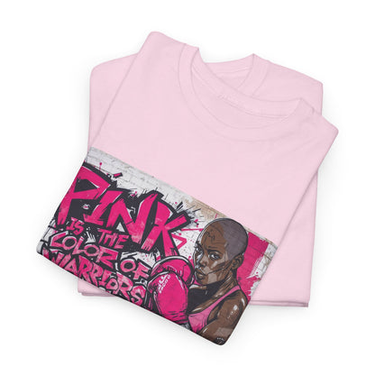 Pink Is The Color of Warriors Cancer Awareness Pink Tee