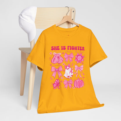 She Is A Fighter Cancer Awareness T-Shirt