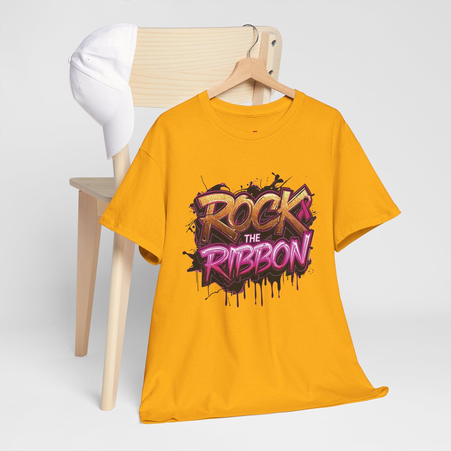 Rock The Ribbon Victory Unisex Heavy Cotton Tee - Empowerment Shirt, Awareness Tee, Gift for Cancer Fighters, Inspirational Fashion, [...]