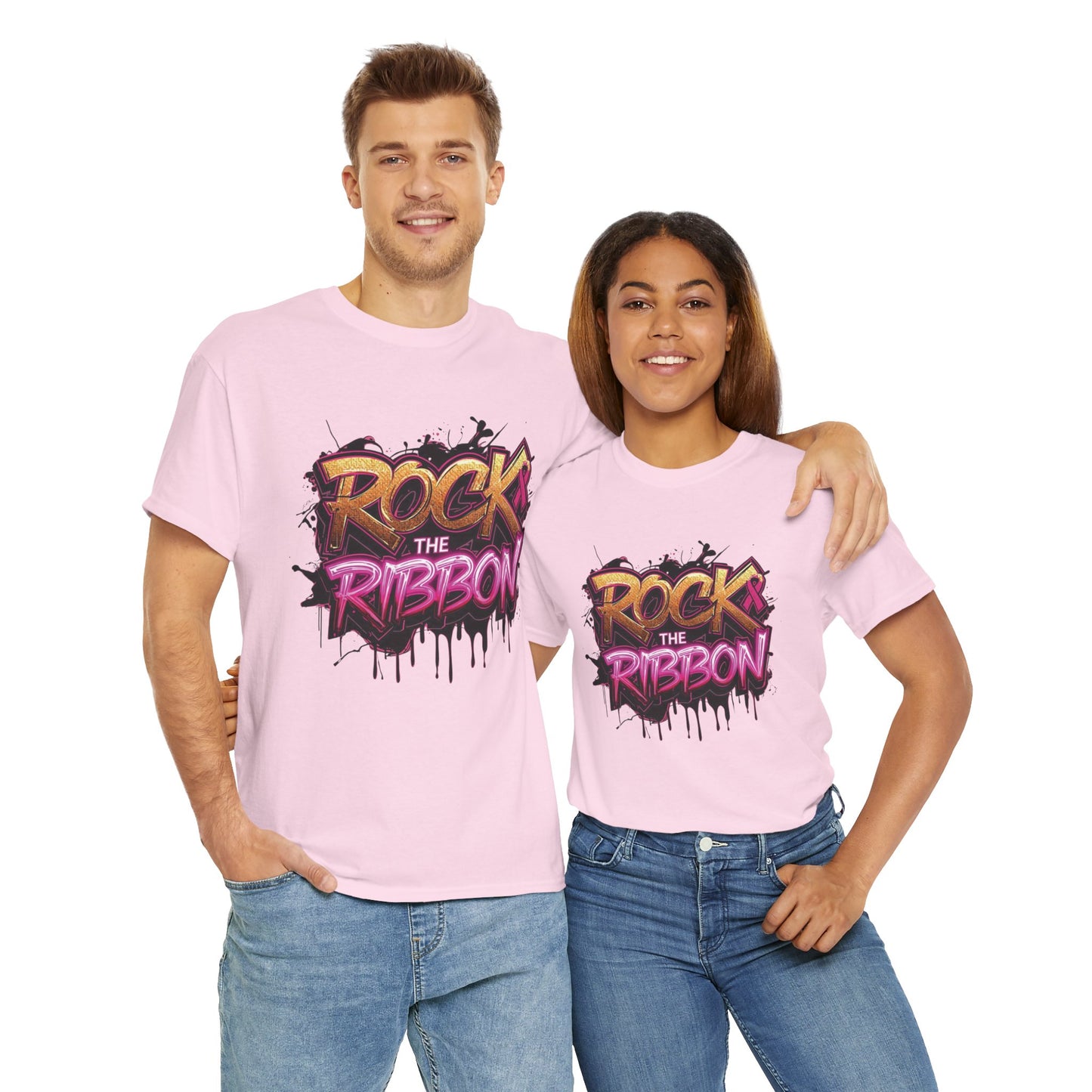 Rock The Ribbon Victory Unisex Heavy Cotton Tee - Empowerment Shirt, Awareness Tee, Gift for Cancer Fighters, Inspirational Fashion, [...]