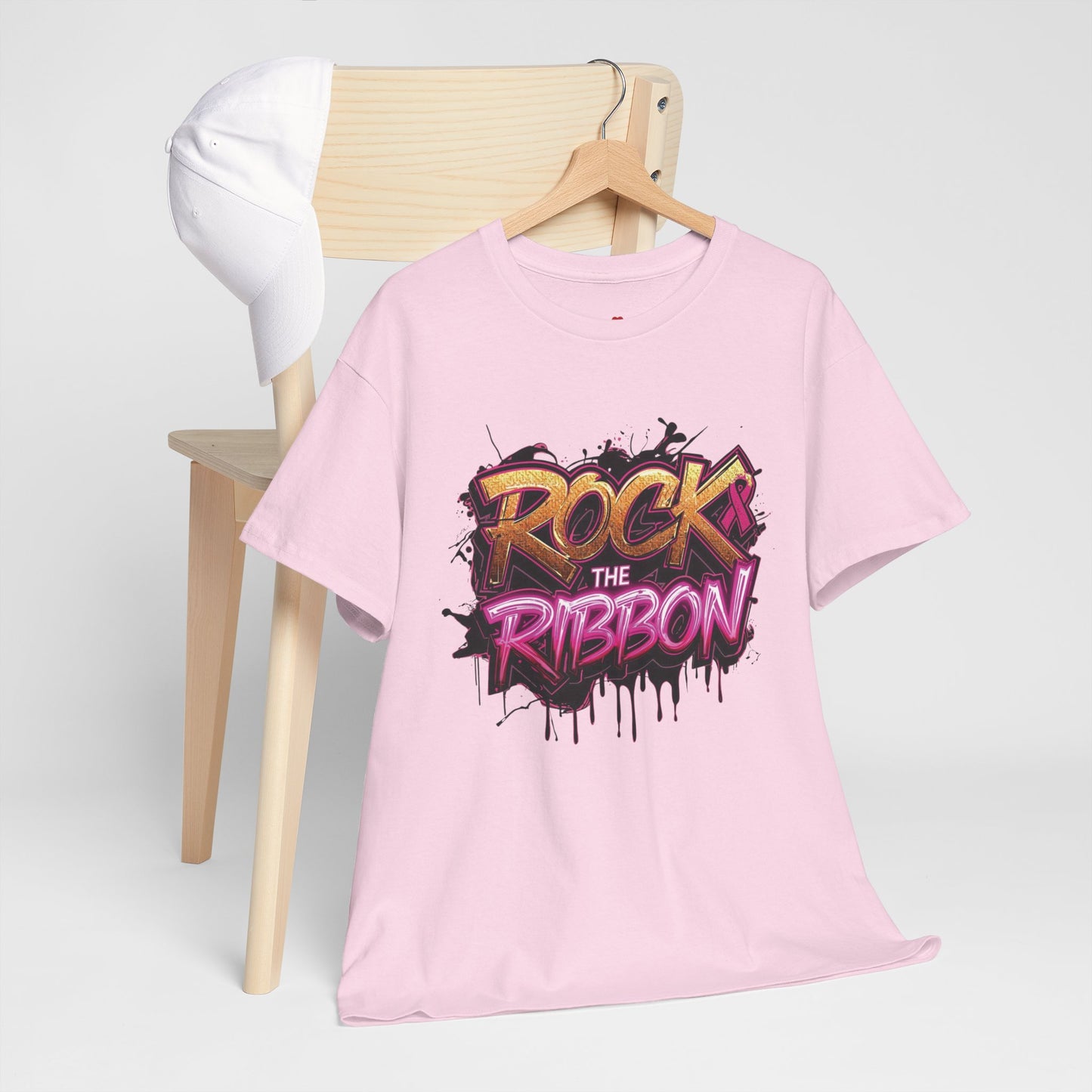 Rock The Ribbon Victory Unisex Heavy Cotton Tee - Empowerment Shirt, Awareness Tee, Gift for Cancer Fighters, Inspirational Fashion, [...]