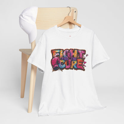 Fight For The Cure Heavy Cotton Tee - Empowerment Shirt, Awareness Tee, Gift for Cancer Fighters, Inspirational Fashion, [...]