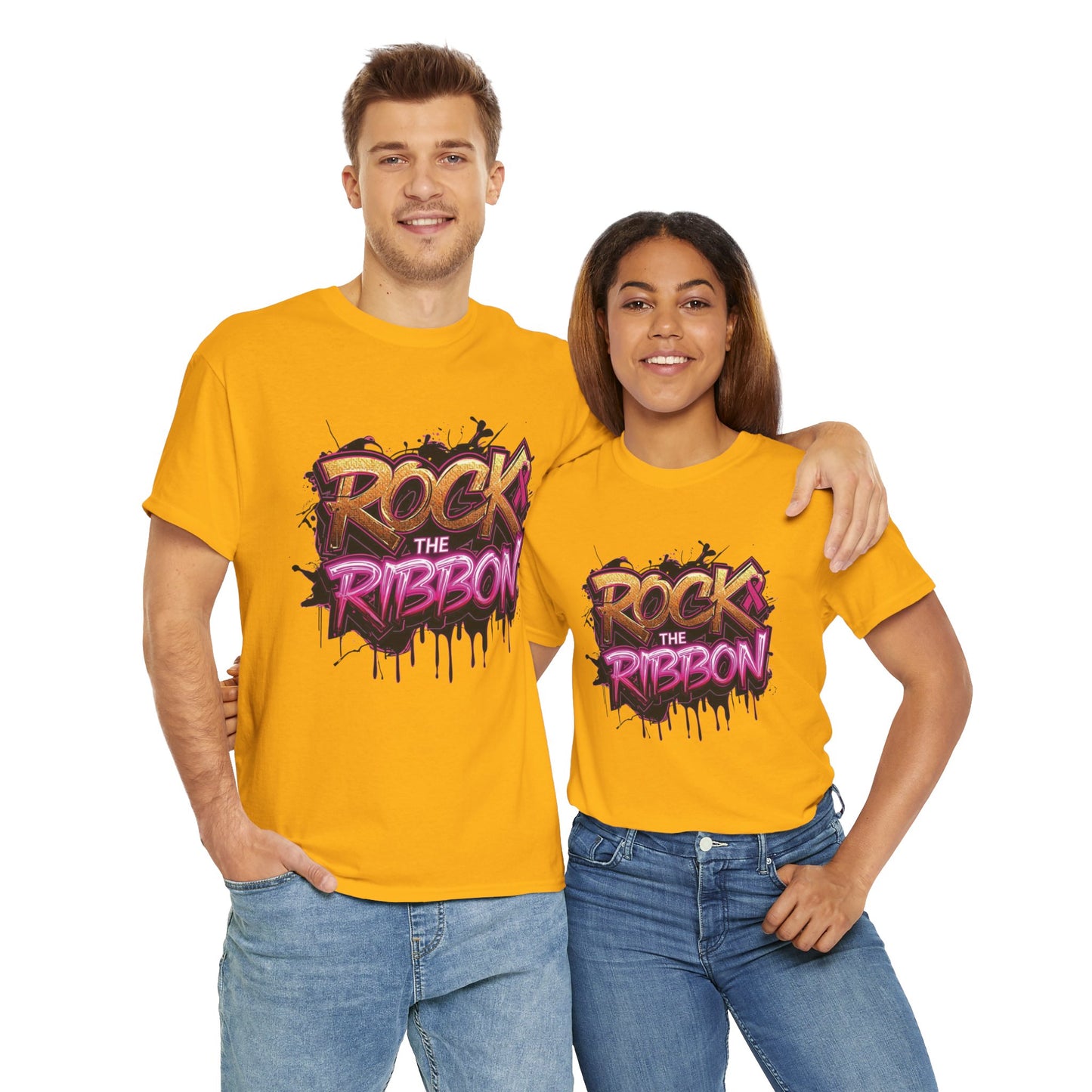 Rock The Ribbon Victory Unisex Heavy Cotton Tee - Empowerment Shirt, Awareness Tee, Gift for Cancer Fighters, Inspirational Fashion, [...]