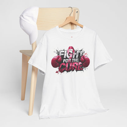 Fight For The Cure Heavy Cotton Tee - Empowerment Shirt, Awareness Tee, Gift for Cancer Fighters, Inspirational Fashion, [...]