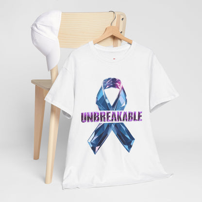Unbreakable Unisex Heavy Cotton Tee - Empowerment Shirt, Awareness Tee, Gift for Cancer Fighters, Inspirational Fashion, [...]