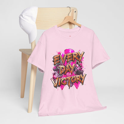Every Day is a Victory Unisex Heavy Cotton Tee - Empowerment Shirt, Awareness Tee, Gift for Cancer Fighters, Inspirational Fashion, [...]
