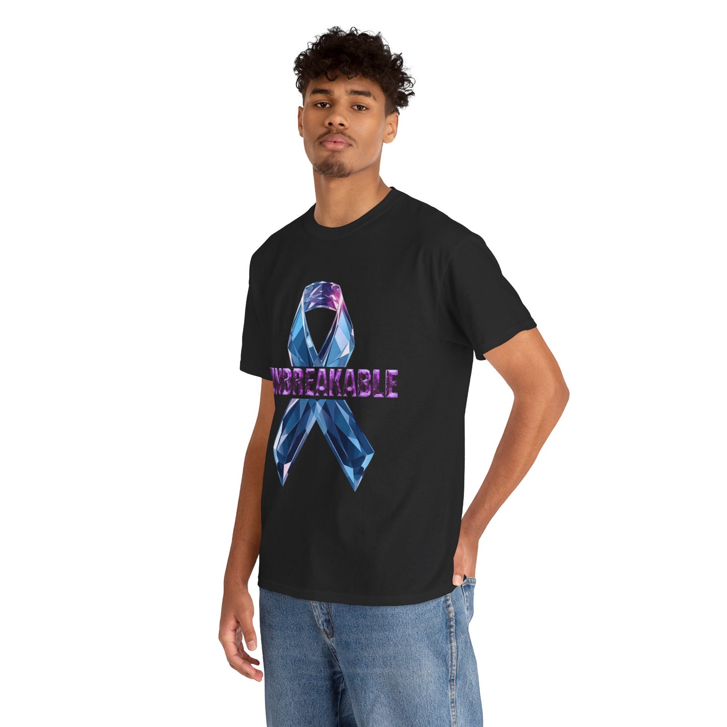 Unbreakable Unisex Heavy Cotton Tee - Empowerment Shirt, Awareness Tee, Gift for Cancer Fighters, Inspirational Fashion, [...]