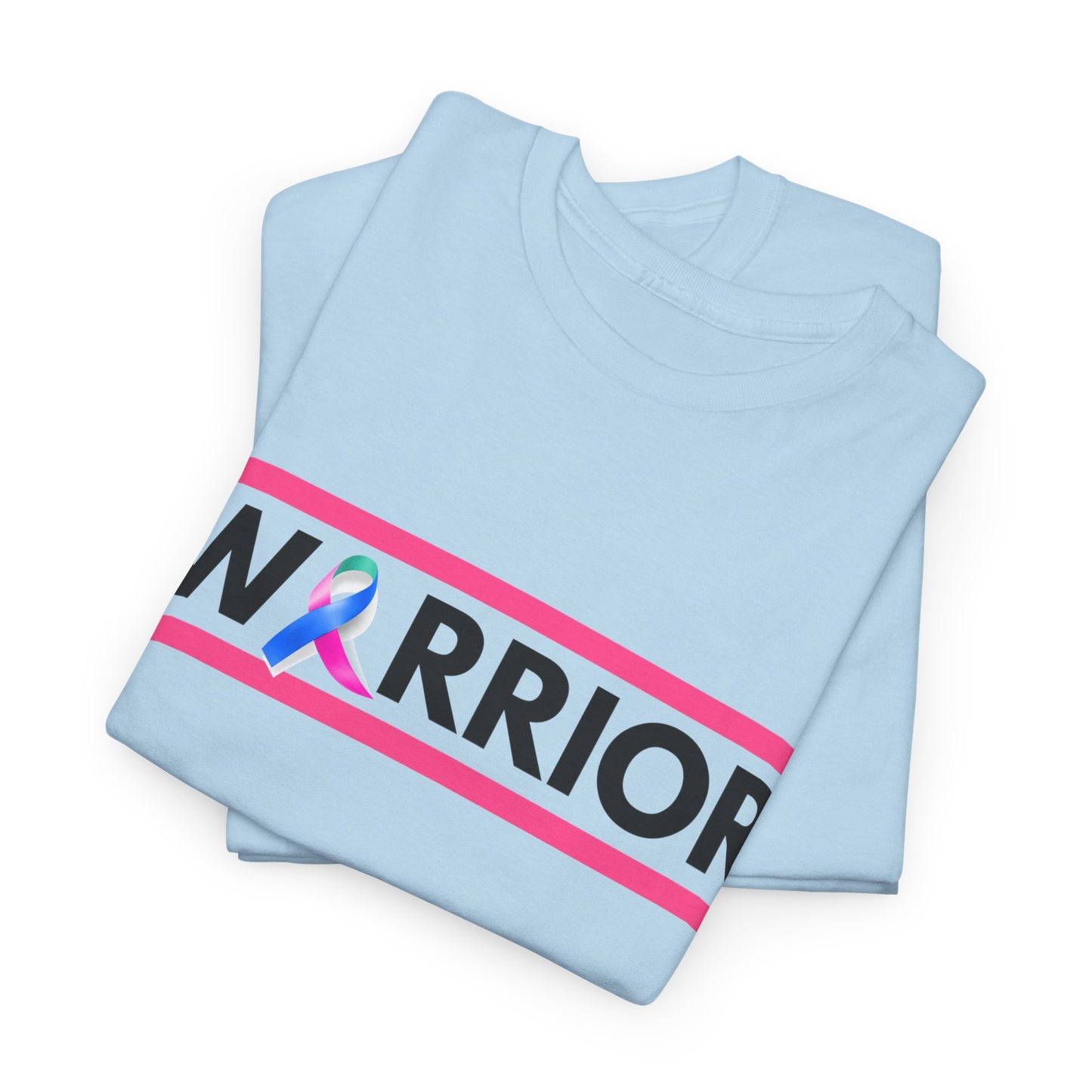 Warrior Heavy Cotton Tee - Empowerment Shirt, Awareness Tee, Gift for Cancer Fighters, Inspirational Fashion, [...]