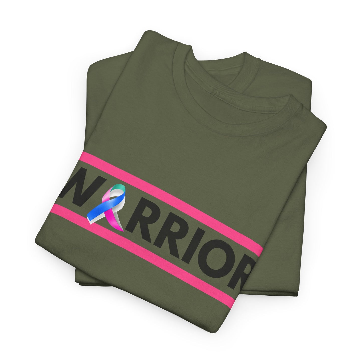 Warrior Heavy Cotton Tee - Empowerment Shirt, Awareness Tee, Gift for Cancer Fighters, Inspirational Fashion, [...]