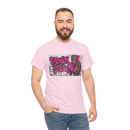 Pink Is The Color of Warriors Cancer Awareness Pink Tee