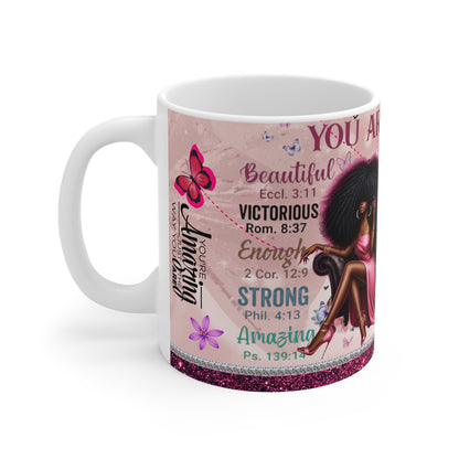 Empowering Inspirational Mug for Affirmations, Self-Care Gift, Motivational Coffee Cup, Women’s Empowerment Teacup, Positive Quotes Mug