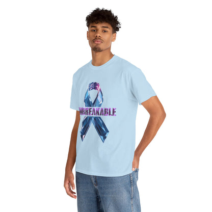 Unbreakable Unisex Heavy Cotton Tee - Empowerment Shirt, Awareness Tee, Gift for Cancer Fighters, Inspirational Fashion, [...]