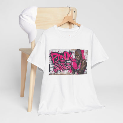 Pink Is The Color of Warriors Cancer Awareness Pink Tee
