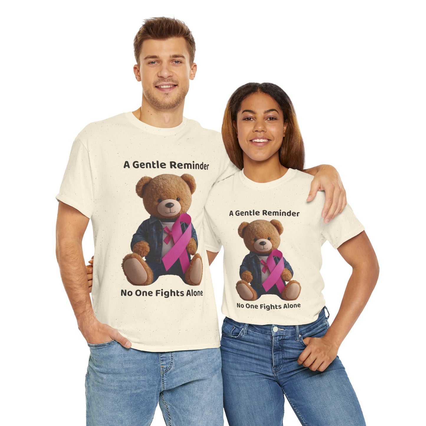 Together In The Fight Unisex Heavy Cotton Tee - Empowerment Shirt, Awareness Tee, Gift for Cancer Fighters, Inspirational Fashion, [...]